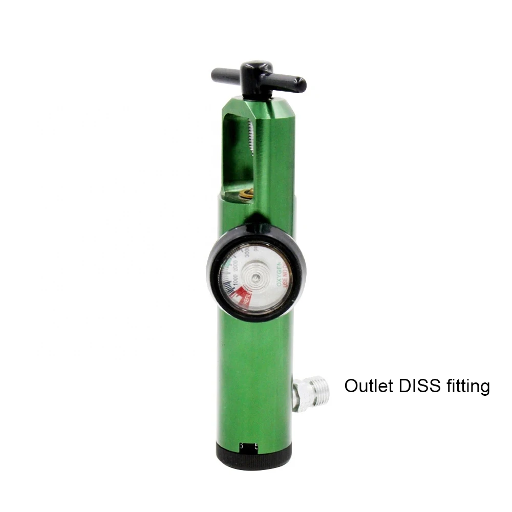 Medical CGA870 Brass Oxygen Pressure Regulator For Oxygen Cylinder 0-15L/min - Image 3
