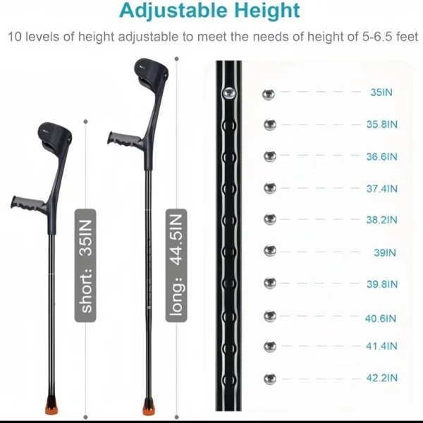 Adjustable Forearm Crutch