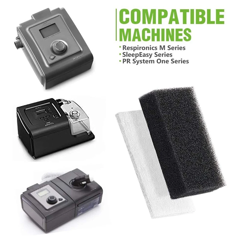 50PCS CPAP Filters for Respironics Premium Foam Filter and Ultra Fine Filters Respironics M Series - Image 2