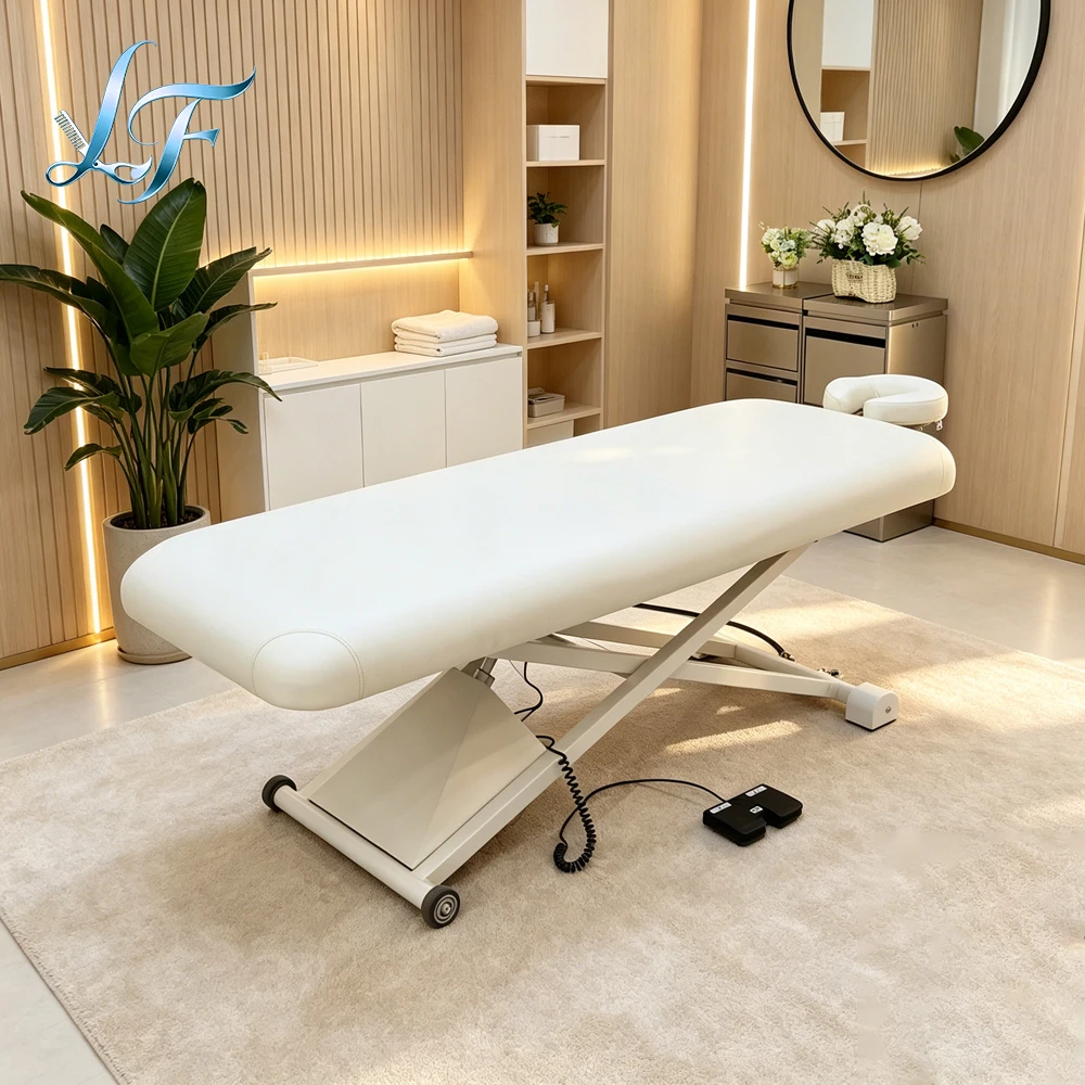 Beauty Salon Facial Physical Examination Treatment Sturdy Comfortable Height Adjustable Beauty Massage Bed - Image 2