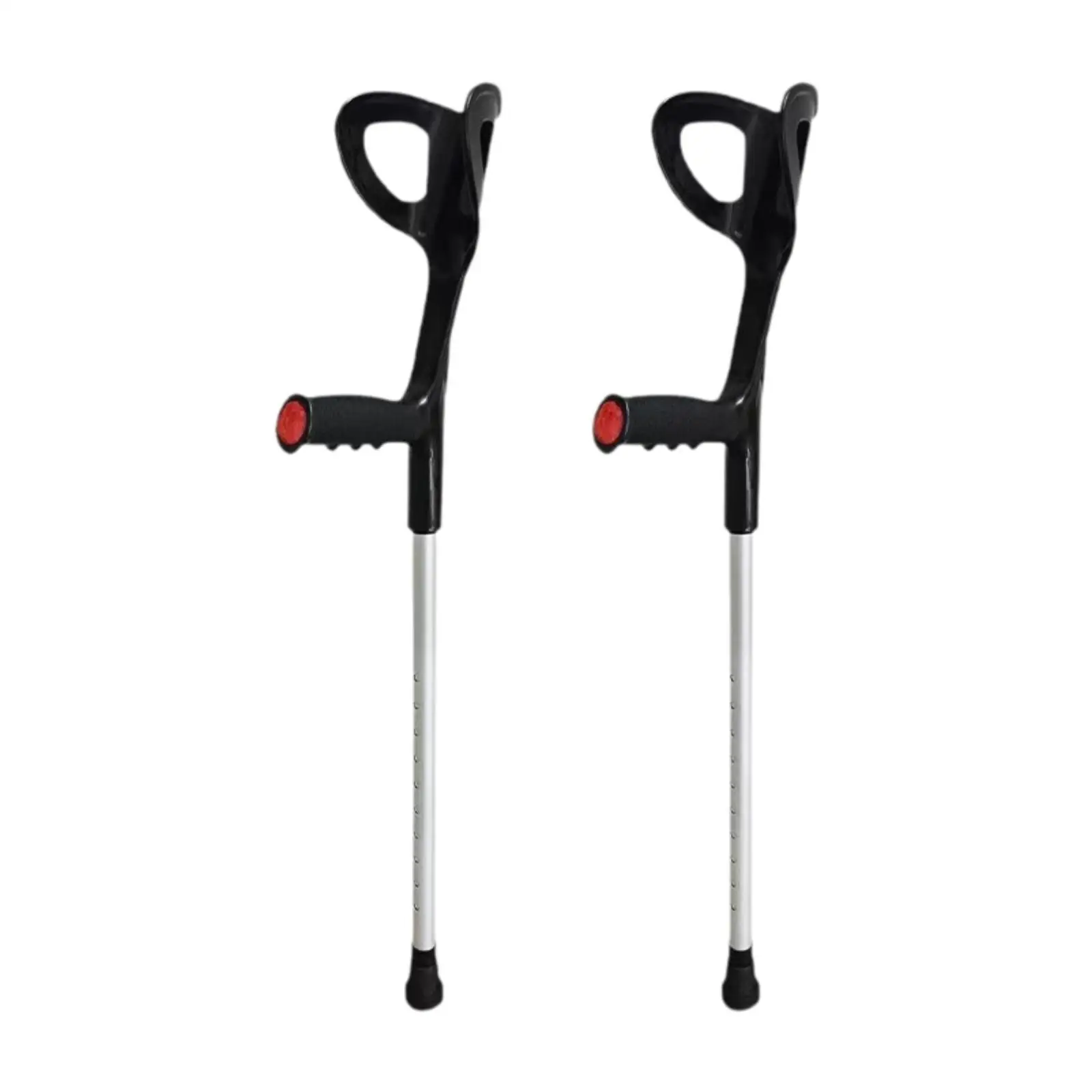1 Pair Forearm Crutches Ergonomic Convenient Stable Elder Walking Cane Adjustable Height Arm Support for All Terrain Adults - الصورة 8