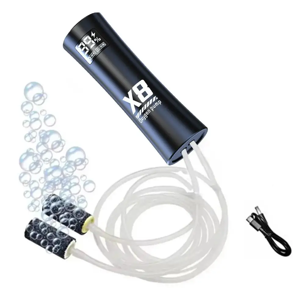 Oxygenation Pump Charging High-Power Aerator Fish Pond Aquaculture Fish Tank Aerator Oxygen Pump Aquarium Accessories - الصورة 7