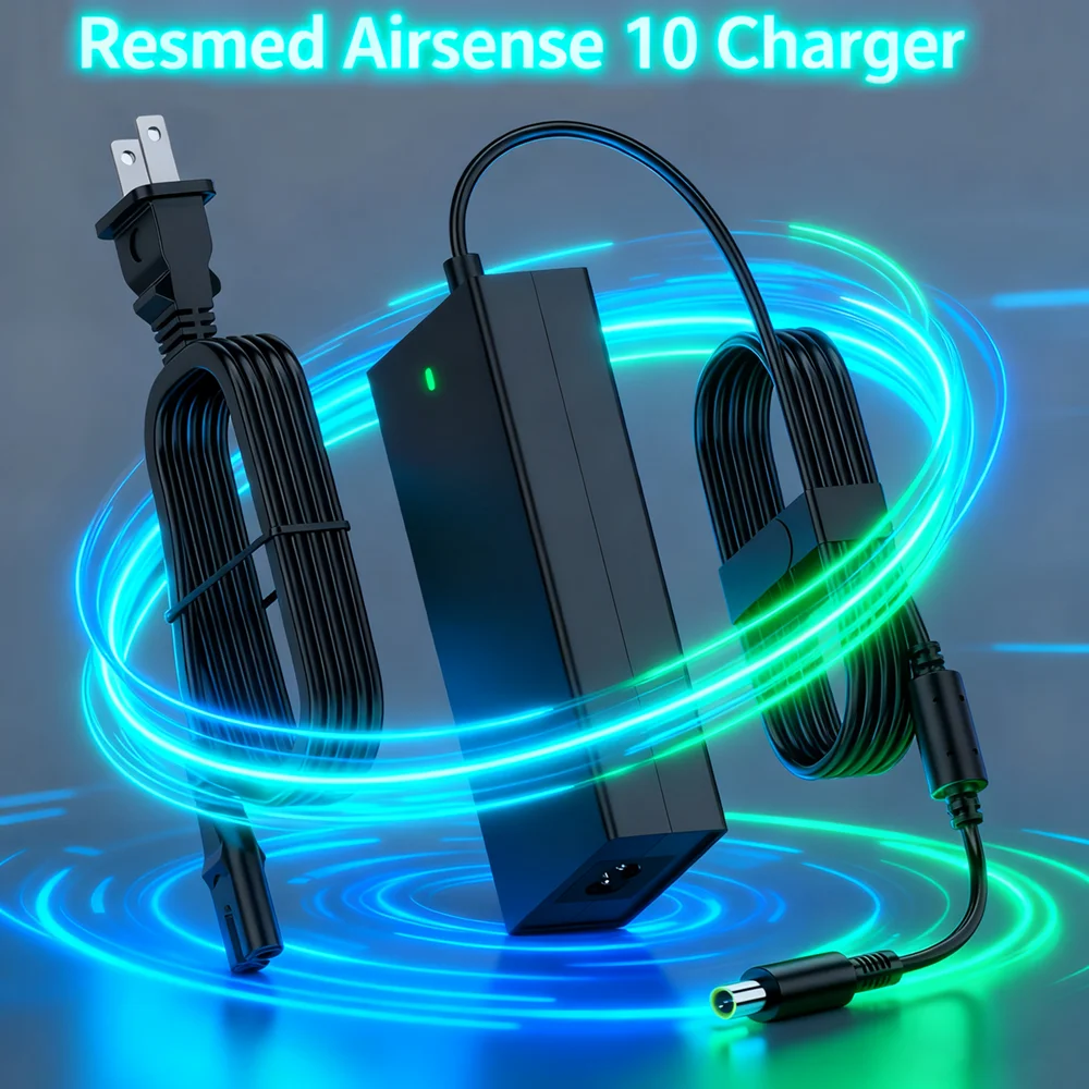 90W AC Adapter for ResMed AirSense 10 – Replacement Power Supply 370001 for AirCurve 10 S VAuto ASV Elite AutoSet, CPAP Machine