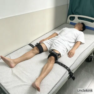Medical Bed Restraint Straps Patient Leg Knee Restraint Belt Hospital Bed Fixed Strap for Mental Patient Limb Restraints