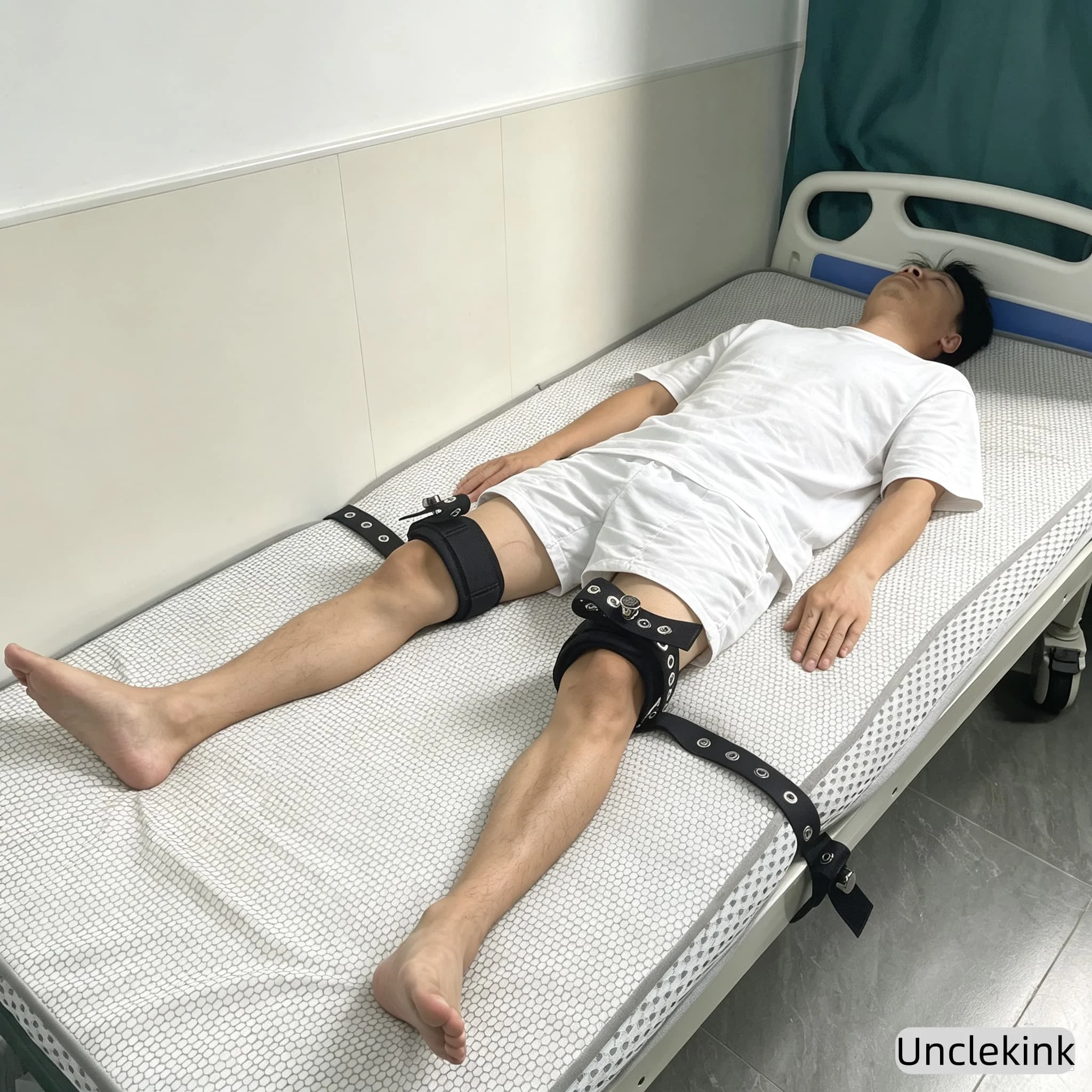 Medical Bed Restraint Straps Patient Leg Knee Restraint Belt Hospital Bed Fixed Strap for Mental Patient Limb Restraints