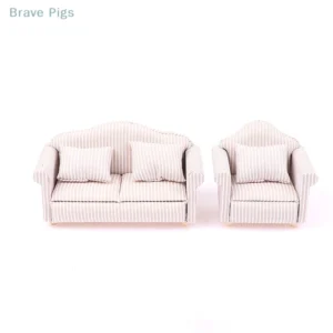 Mini Dollhouse Sofa