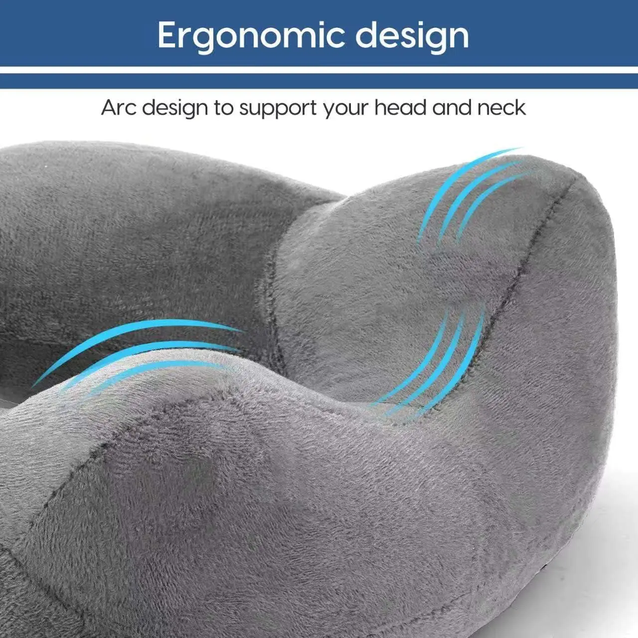 Velvet Travel Neck Pillow - Image 2