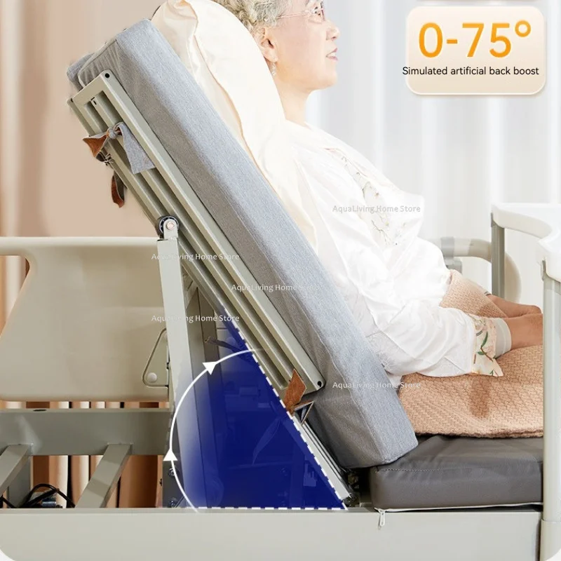 Smart Full Electric Home Hospital Bed Multi-Functional Automatic Turning & Built-in Toilet Medical Nursing Bed Furniture JT40 - Image 5