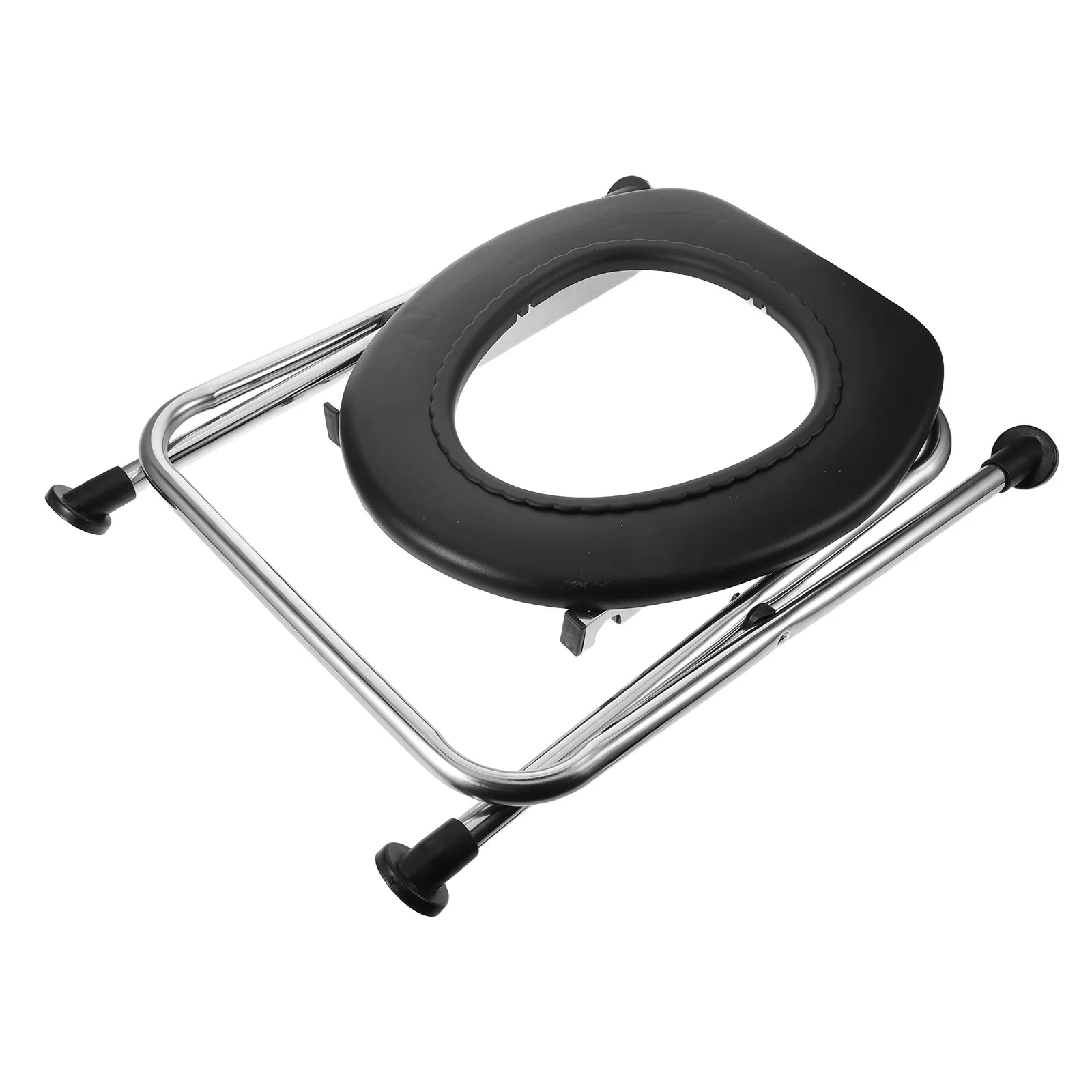 Folding Squatting Toilet Stool Portable Toilet Seat for Adults Seniors Pregnant Padded Seat Stable Bathroom Stool - Image 3
