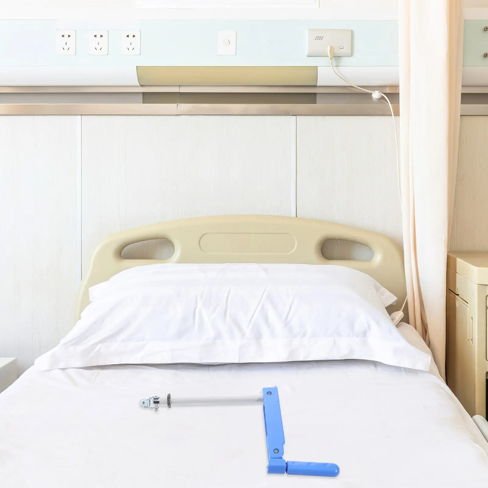 Nursing Bed Hand Crank Adjustable Handle Semi Electric Bed Replacement Part Efficient Patient Care Compatible Nursing Beds - الصورة 2