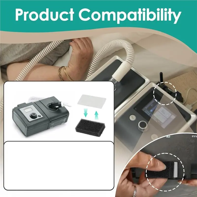 CPAP Filters for Respironics PR System One – 40-Pack Foam & Ultra-Fine Filters (SleepEasy Series) - الصورة 6
