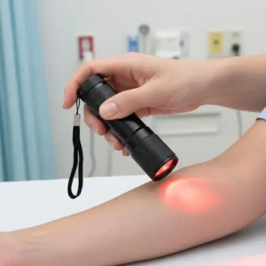 Medical LED Vein Detection Tool Portable Handheld Red Light Finder for Nurses