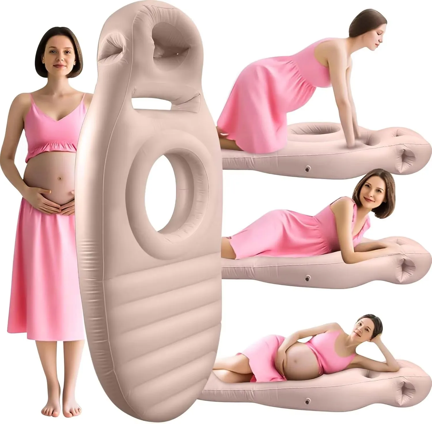 Inflatable Pillows Suitable for Pregnant Women, Yoga Mats Specifically Designed for Pregnant Women, Inflatable Mattresses, Maternity Pillows, Body Pillows, Blankets for Sleeping