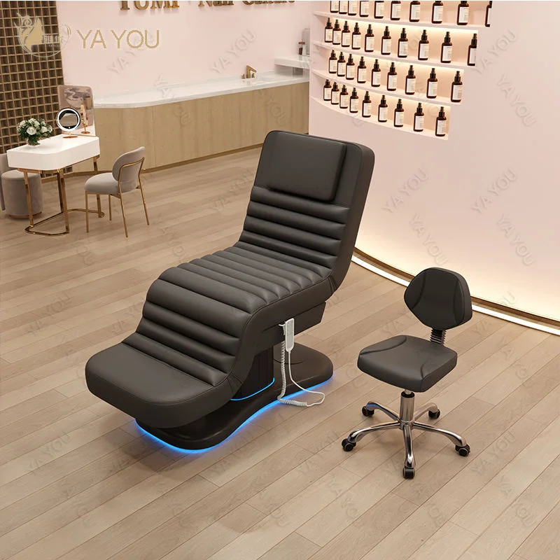 Customizable Color And Led Lighting Massage Bed, 3-Motor Electric Beauty Bed, Suitable For Eyelash Treatments - الصورة 7
