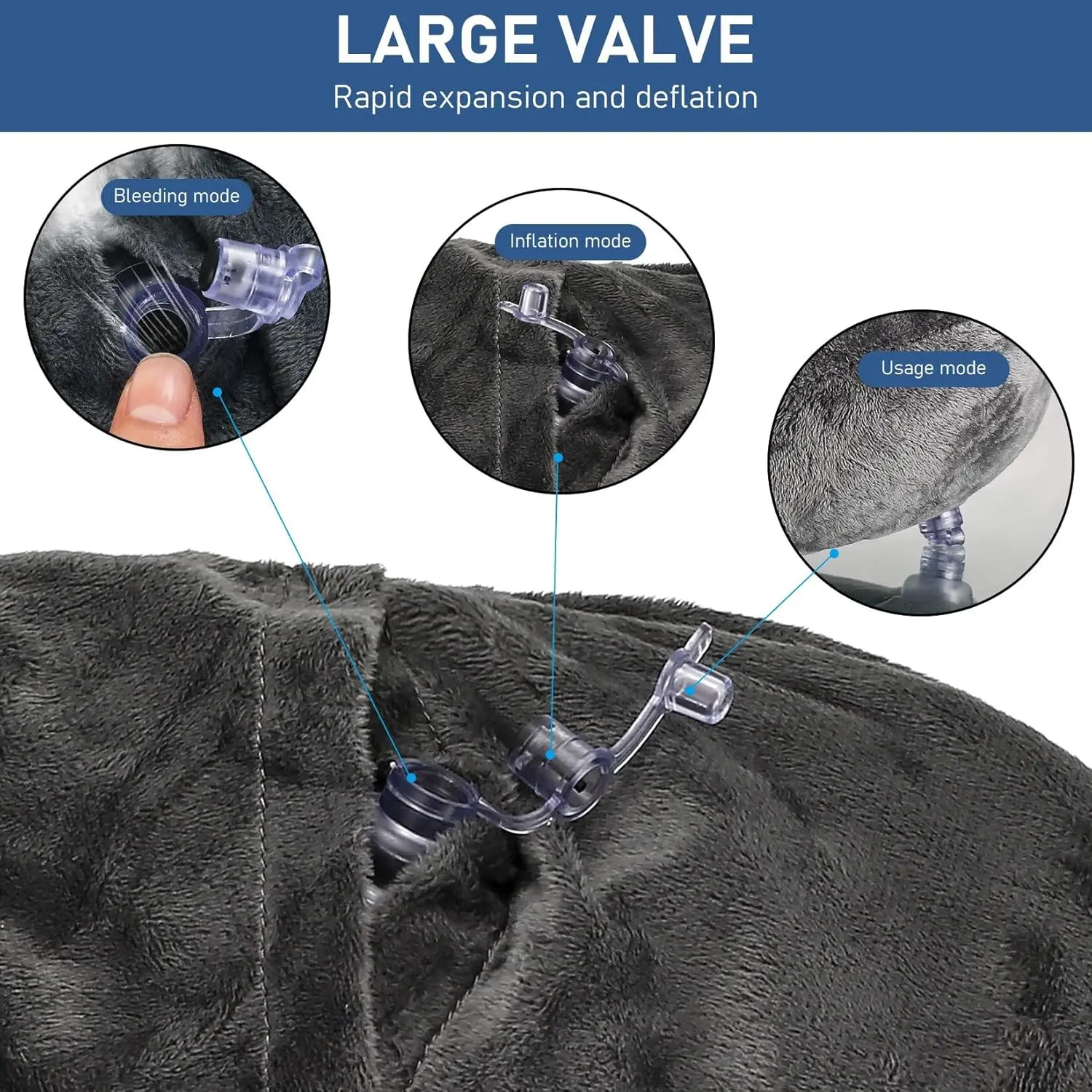 Velvet Travel Neck Pillow - Image 4