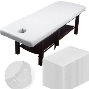 30 Pieces Disposable Bed Sheet Wholesale Beauty Salon Special Travel Breathable Non-Woven Fabric Hole Disposable Hotel Bed Cover