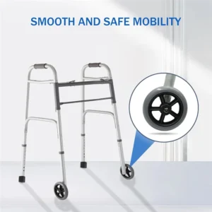 A98E-For Seniors 1 Pair, 5 Inch Replacement Walker Wheel, Walker Wheels, And Walker Feet For Walkers