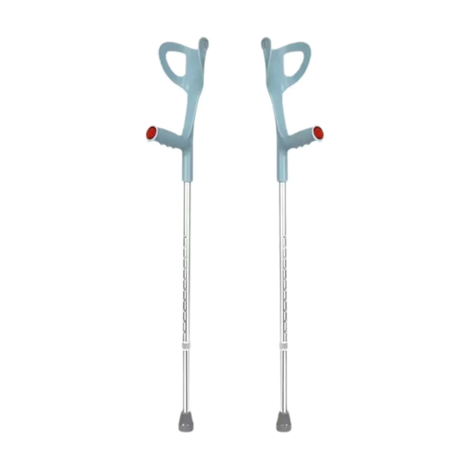1 Pair Forearm Crutches Ergonomic Convenient Stable Elder Walking Cane Adjustable Height Arm Support for All Terrain Adults - الصورة 7