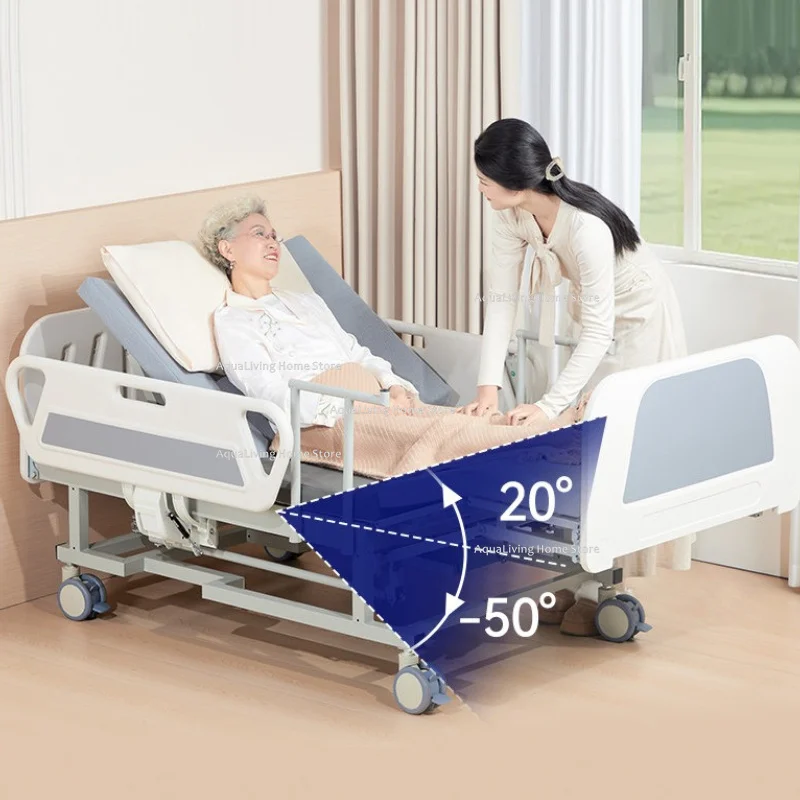 Smart Full Electric Home Hospital Bed Multi-Functional Automatic Turning & Built-in Toilet Medical Nursing Bed Furniture JT40 - Image 4