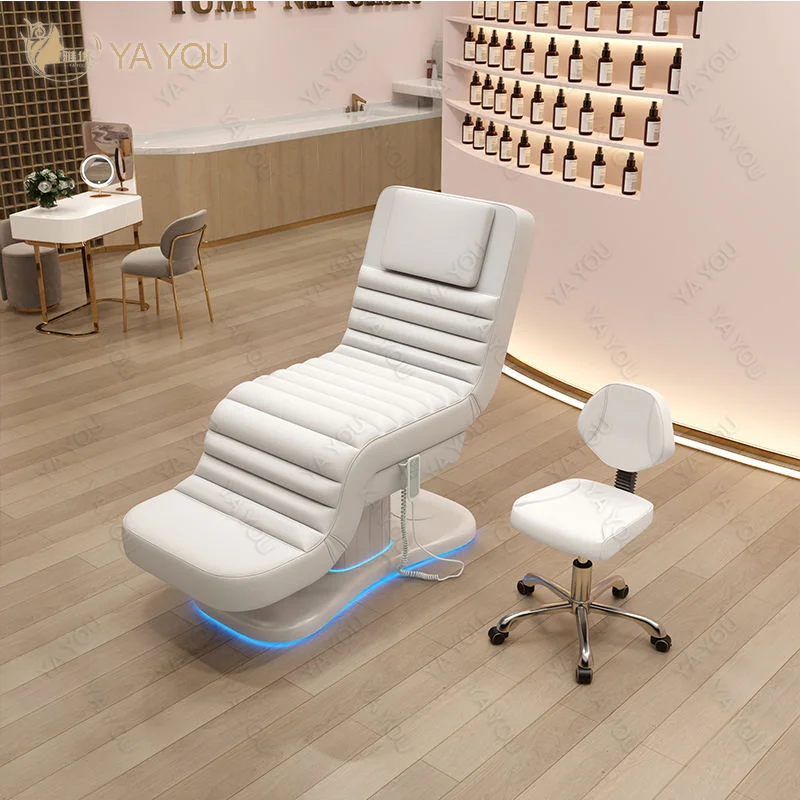 Customizable Color And Led Lighting Massage Bed, 3-Motor Electric Beauty Bed, Suitable For Eyelash Treatments - الصورة 8