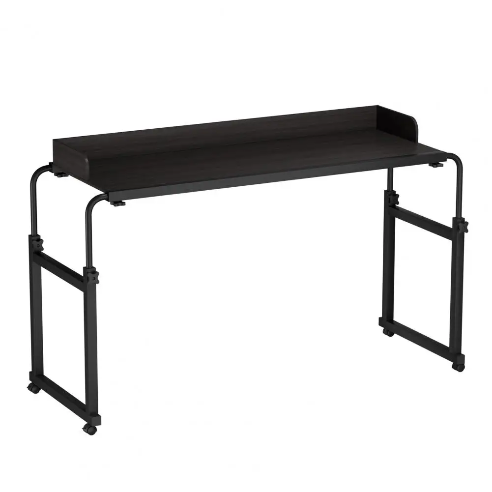 Overbed Table, 120x40CM Height Adjustable Bed Desk With Wheels, Carbon Steel Rolling Over-the-Bed Laptop Desk With Raised Baffle - الصورة 8