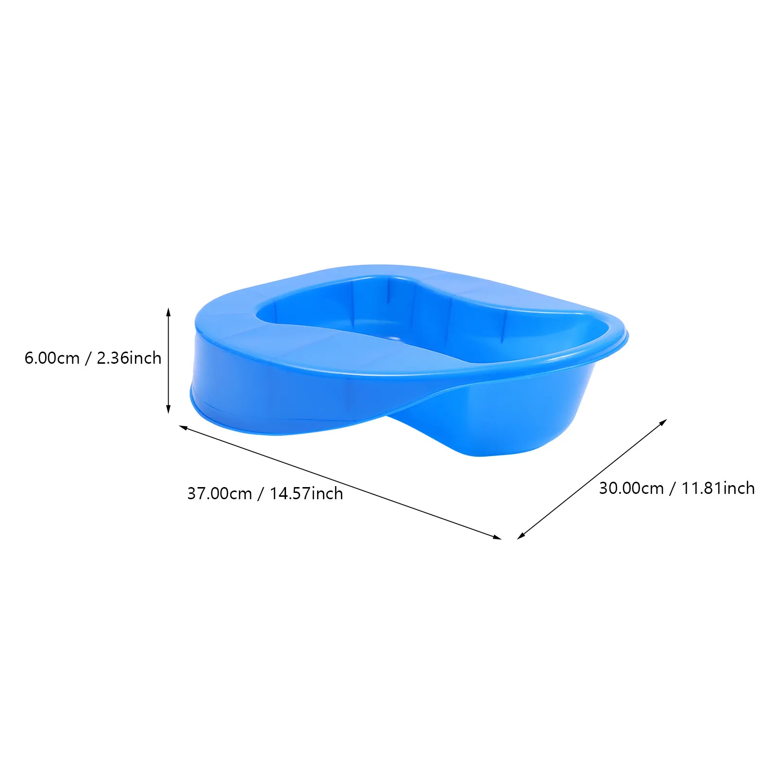 Heavy Duty Plastic Bedpan Thickened Portable Patient Toilet Pan for Elderly Pregnant and Bedridden Adults - الصورة 5