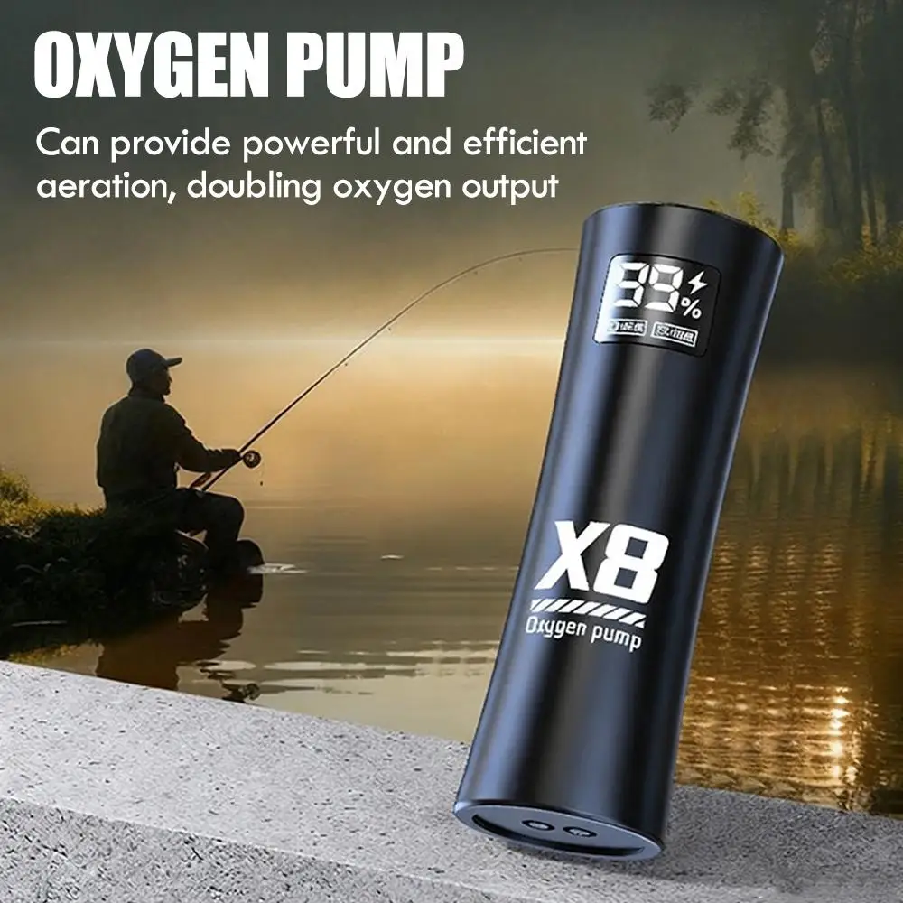 Oxygenation Pump Charging High-Power Aerator Fish Pond Aquaculture Fish Tank Aerator Oxygen Pump Aquarium Accessories - الصورة 3