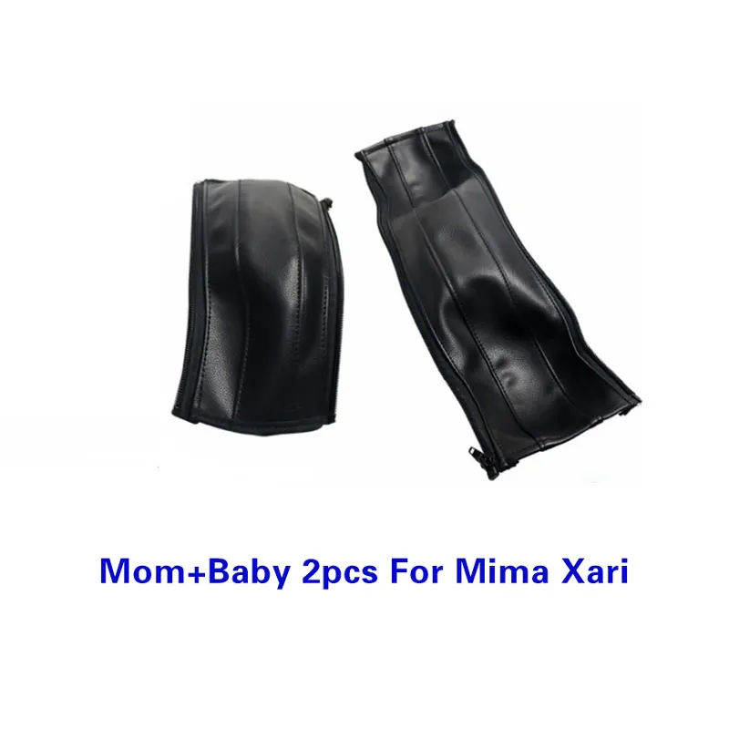 Baby Stroller PU Leather Handle Covers For Mima Xari Pram Bar Sleeve Case Protective Armrest Cover Stroller Accessories - الصورة 14